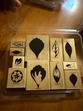Stampin Up‎ Build a Blossom Two-Step Wood Mounted Rubber Stamp Set of 12 Floral